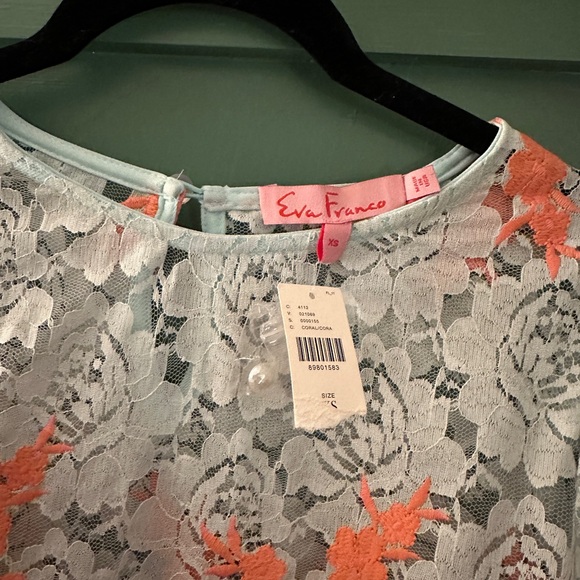Eva Franco floral lace blouse NWT - Picture 2 of 3